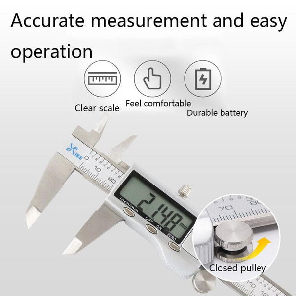 Digital Stainless Steel Vernier Caliper Lcd Display Vernier Calipers