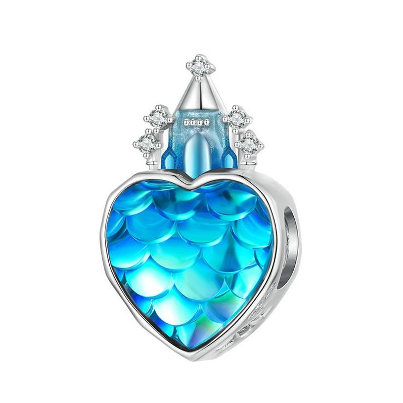 925 Sterling Silver Diy Winter Snowflake Bracelet Bead Set Charms & Pendants