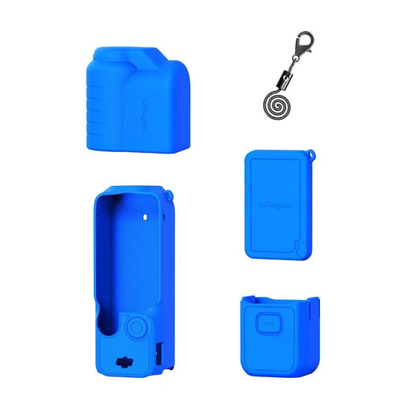 5 In 1 Silicone Case For Dji Pocket 3 Camera Accessories Blue Camera Cases Bags & Covers