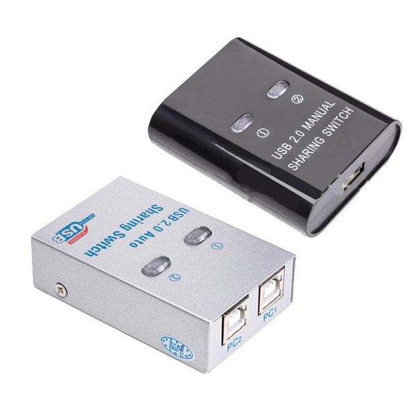 2 In 1 Usb Print Switcher Silver Kvm Switches