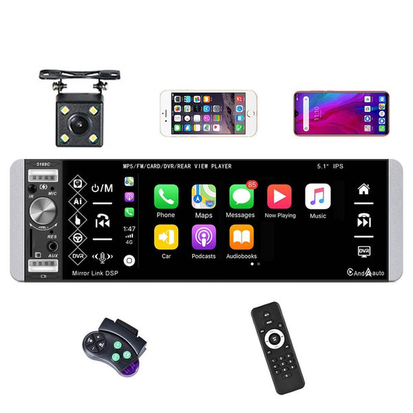 5.1 Inch Ips Capacitive Carplay Player + 4 Light Camera A2905 Other Car Audio