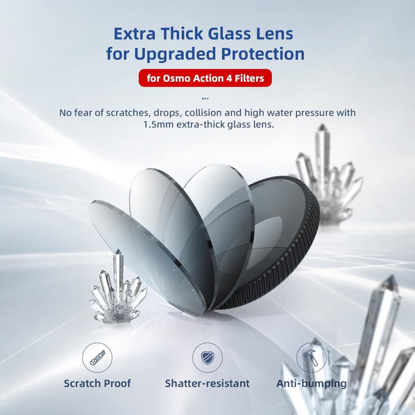 Parallel Waterproof Filter For Dji Action 4 Sports Camera Cpl Other Camera & Photo Accs