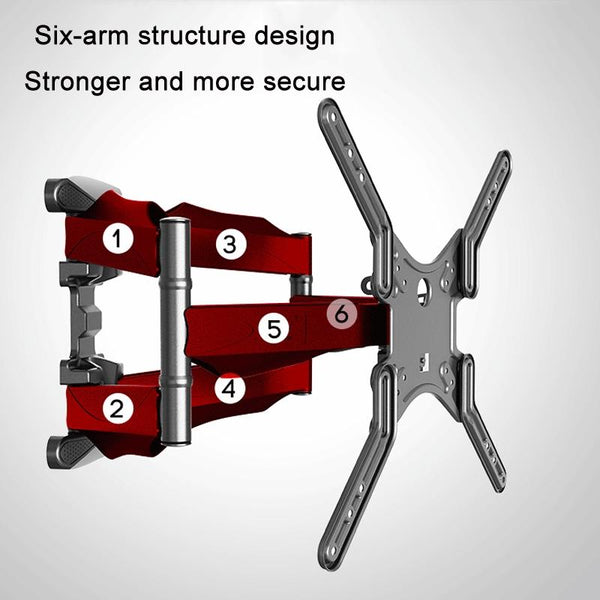 45 70 Inch Telescopic Swivel Tv Wall Mount Bracket Tv Stands & Mounts