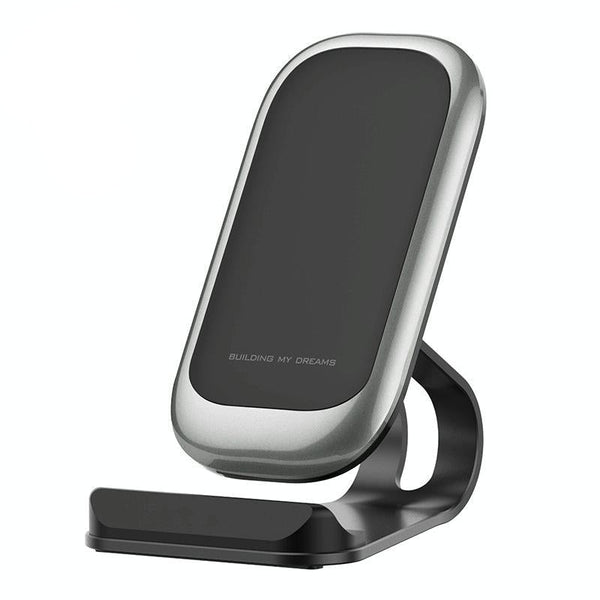 15W Multifunctional Wireless Charger With Stand Silver Chargers & Cradles