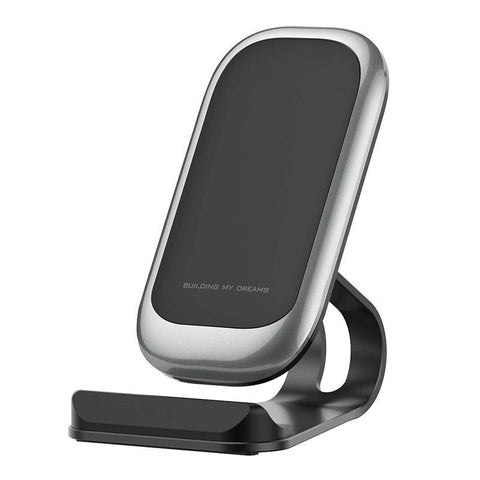 15W Multifunctional Wireless Charger With Stand Silver Chargers & Cradles