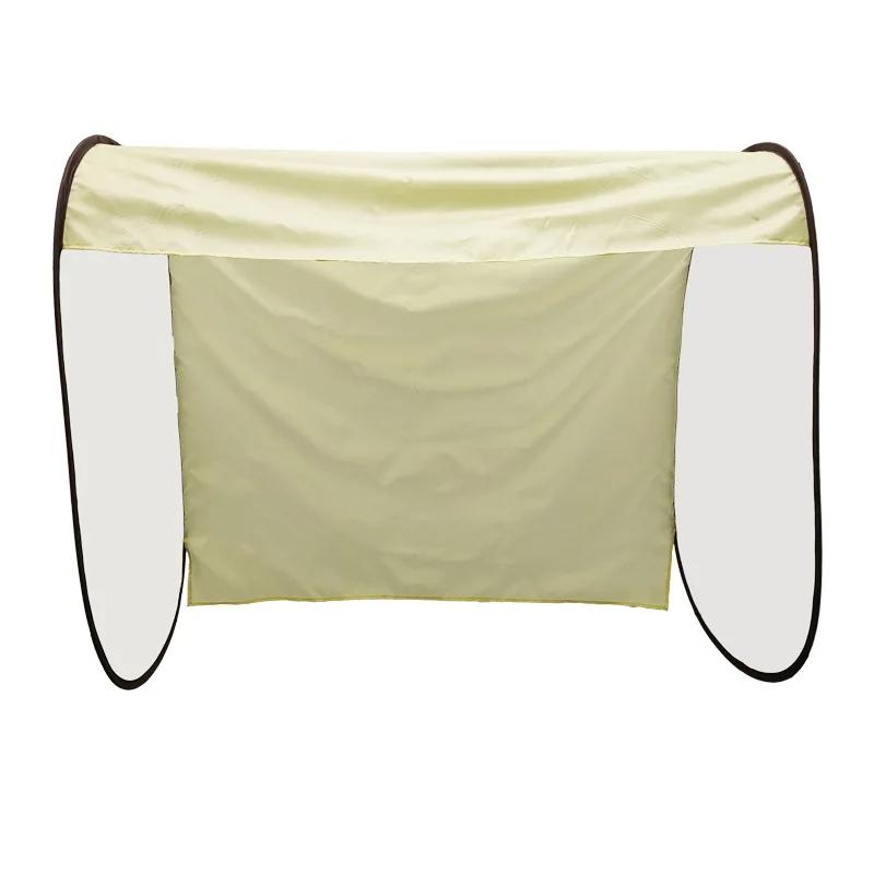 Beige Outdoor Clothes Drying Cover Dustproof Rainproof Sun Protection Lengthen Garment Bags