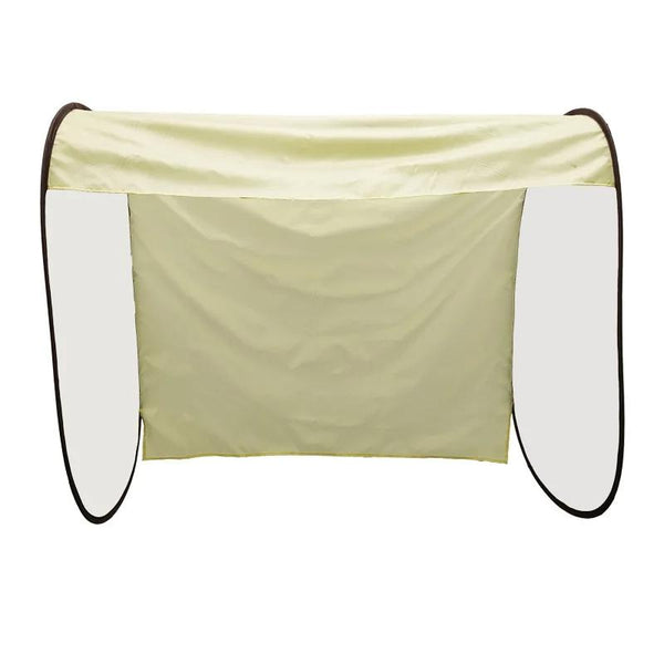 Beige Outdoor Clothes Drying Cover Dustproof Rainproof Sun Protection Lengthen Garment Bags