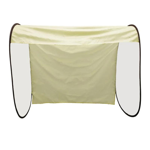 Beige Outdoor Clothes Drying Cover Dustproof Rainproof Sun Protection Lengthen Garment Bags