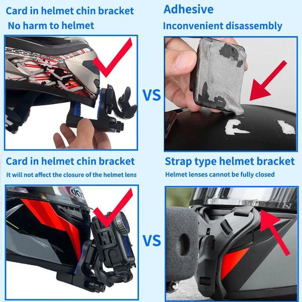 Universal Motorcycle Helmet Mount For Gopro Dji And Sjcam Cameras Bike Camera Holders Mounts