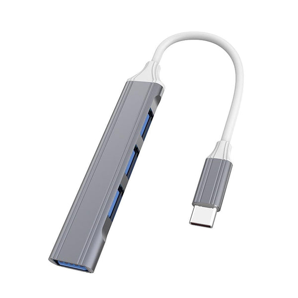 4 In 1 Mini Docking Station Type C / Usb 3.0 Gray Chargers & Docking Stations