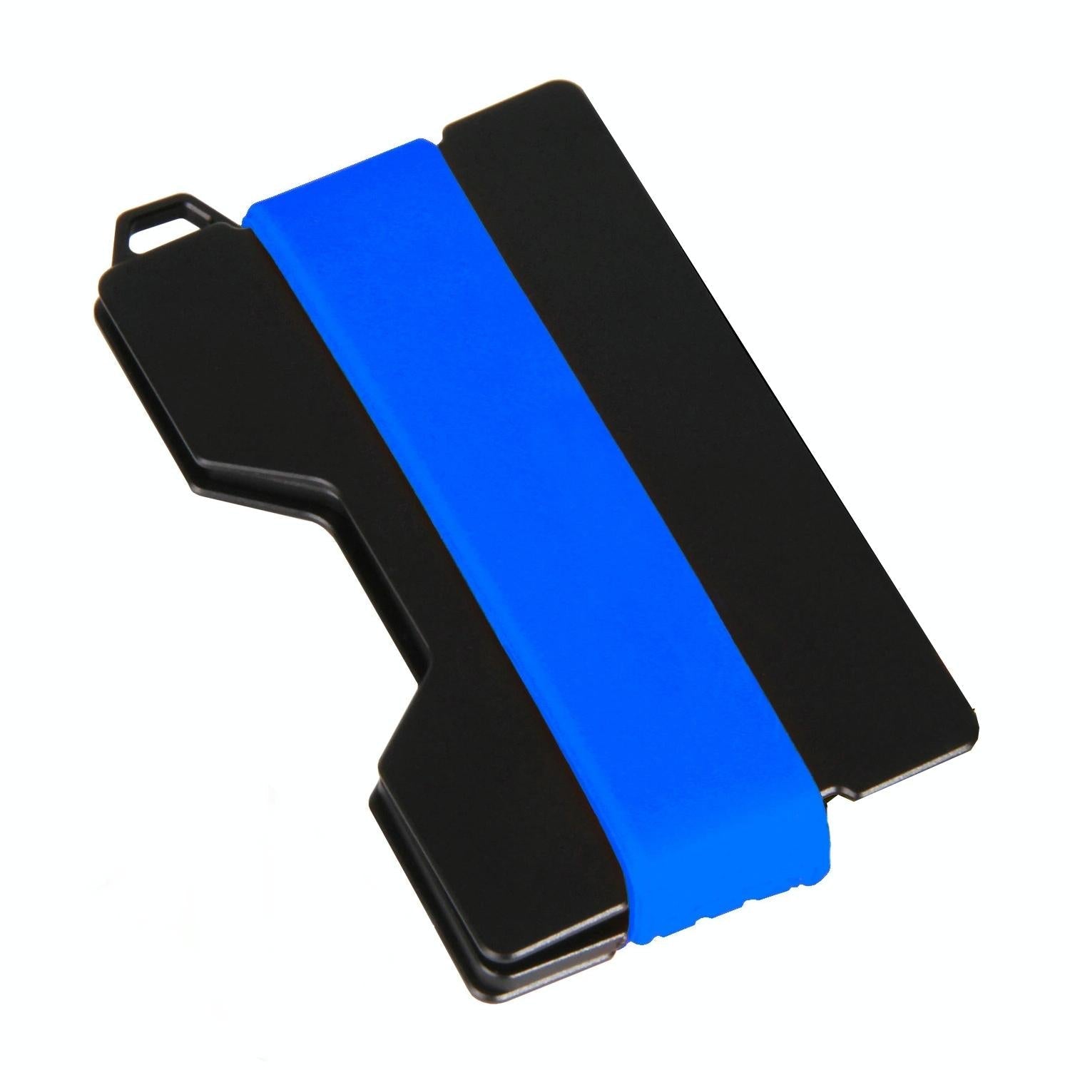Rfid Card Holder & Edc Wallet Anti Theft Aluminum Alloy Blue Wallets