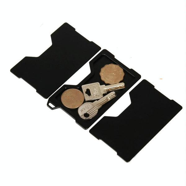 Rfid Card Holder & Edc Wallet Anti Theft Aluminum Alloy Blue Wallets