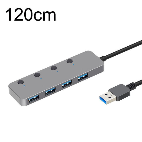 Usb 3.0 4 Port Type C Aluminum Alloy Hub 120Cm Cable Usb Cables Hubs & Adapters