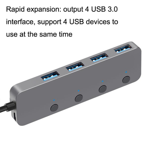 Usb 3.0 4 Port Type C Aluminum Alloy Hub 120Cm Cable Usb Cables Hubs & Adapters