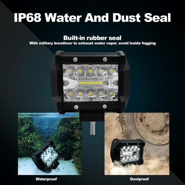 4 Inch 15W 1500Lm Led Strip Lamp Working Refit Off Road Vehicle Light Roof Led Car Lights