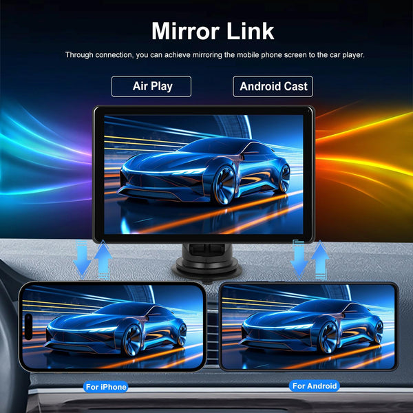 8 Inch Full Touch Car Screen Player Horizontal / Vertical Carplay Android Auto With Camera Video In Dash Units W/O Gps
