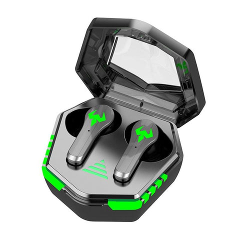 Low Latency Wireless Bluetooth Game Earphones With Colourful Lights Non Digital Display Earbuds