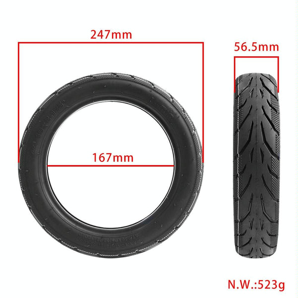 10 Pneumatic Tire For Ninebot F20 / 25 30 40 Electric Scooter Outer Tiire Accessories Parts