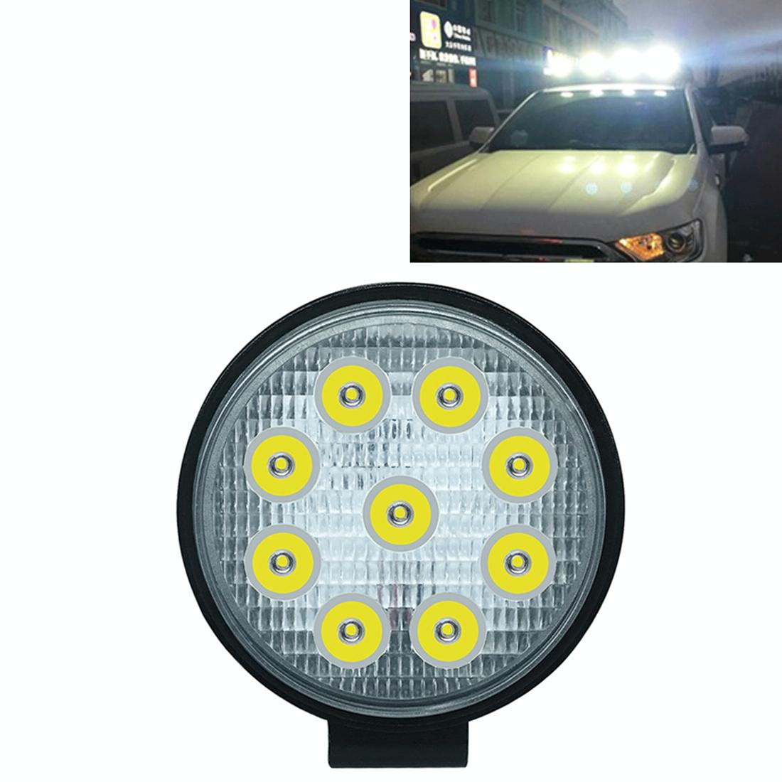 6.7W White Light Round Shaped Waterproof Car Boat Marine Work Lights Spotlight Led Bulbs Dc 9 30V Torches & Work Lights