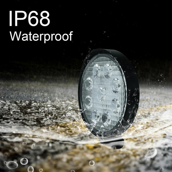 6.7W White Light Round Shaped Waterproof Car Boat Marine Work Lights Spotlight Led Bulbs Dc 9 30V Torches & Work Lights