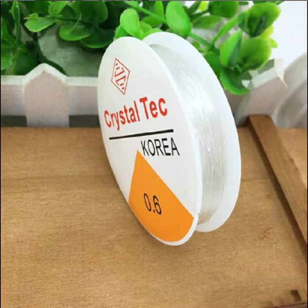 5 Transparent Fishing Line Elastic Wire Rope 0.6Mm Diy Jewelry Material Fishing Lines & Leaders