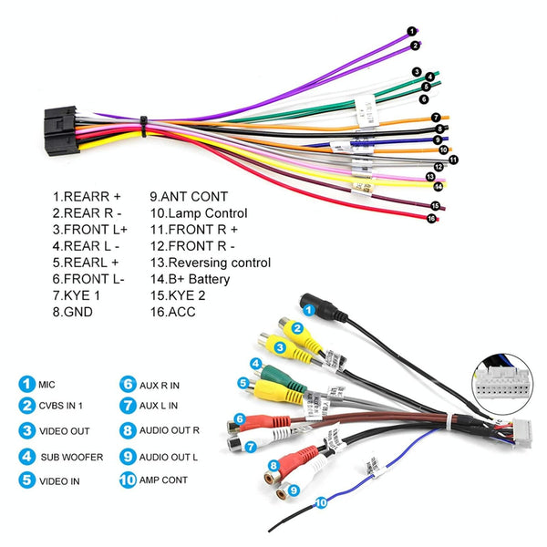 10 Inch Car Android Navigation Screen With Carplay 2 + 64G 4Lights Camera Other Car Audio