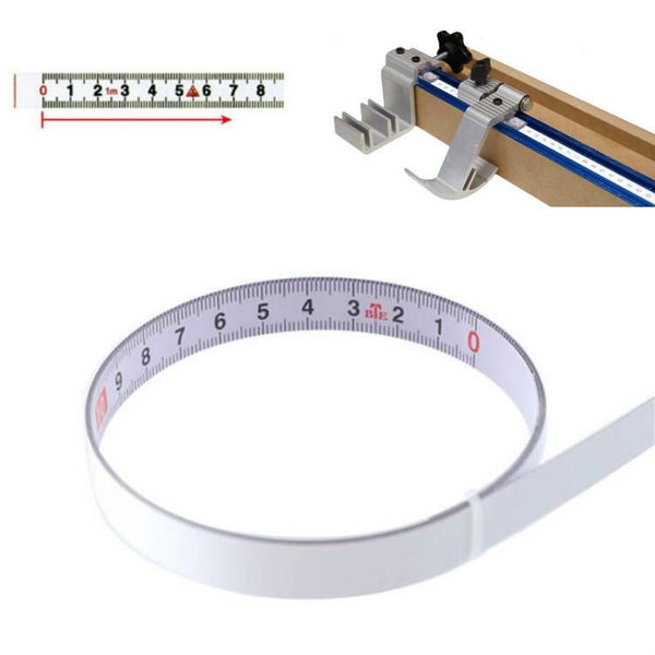 Self Adhesive Steel Ruler With 2M Tape Measure Sticky Scale Measuring Tapes & Rulers