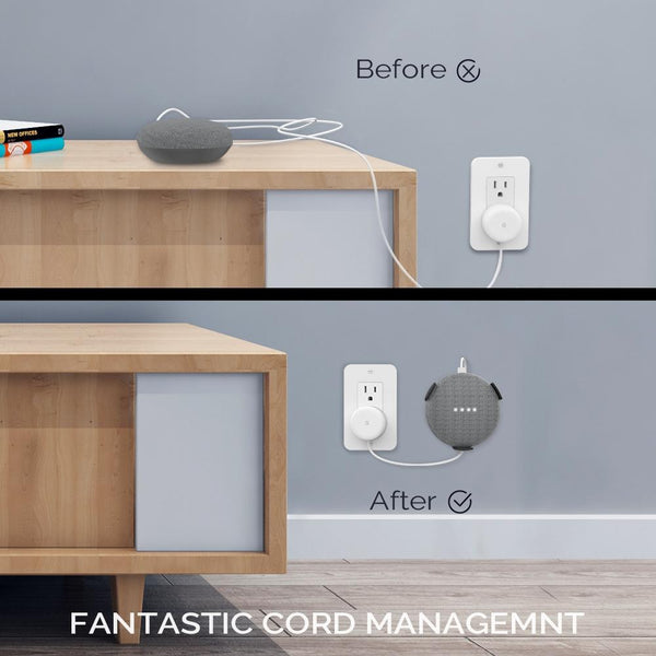 Smart Wall Bracket For Google Home Mini White Speaker Mounts & Stands