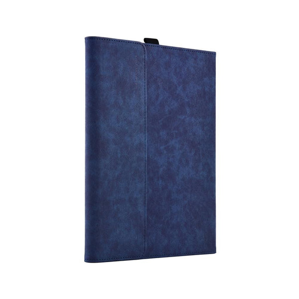 Dark Blue Leather Tablet Case For Microsoft Surface Pro X 13 Inch Laptop Cases & Bags