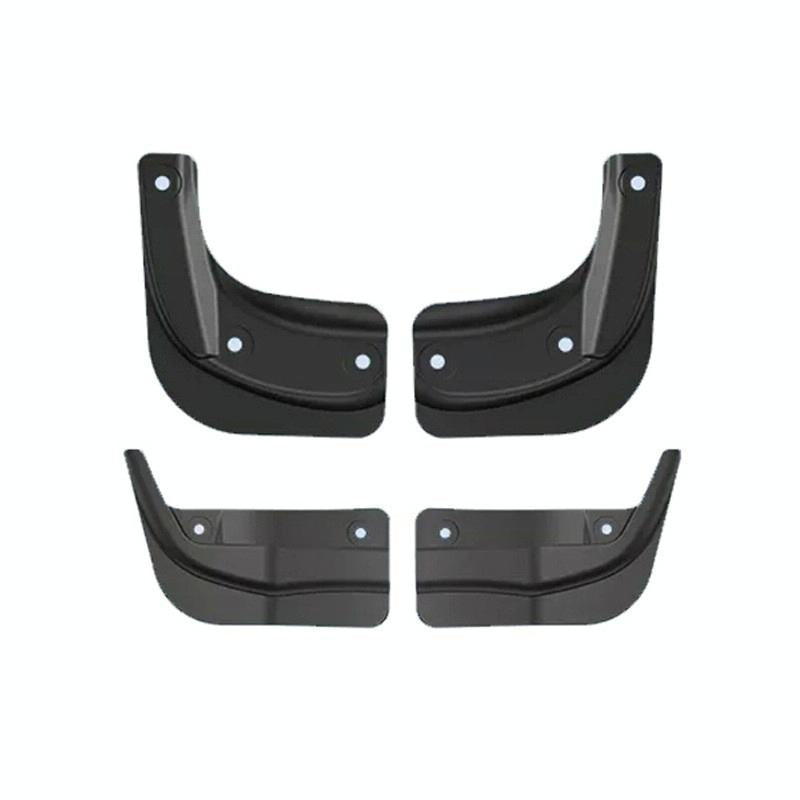 4Pcs / Set Splash Guards Matte Fender No Drilling Required Upgraded Pp Material For Tesla Model 3 Mud Flaps