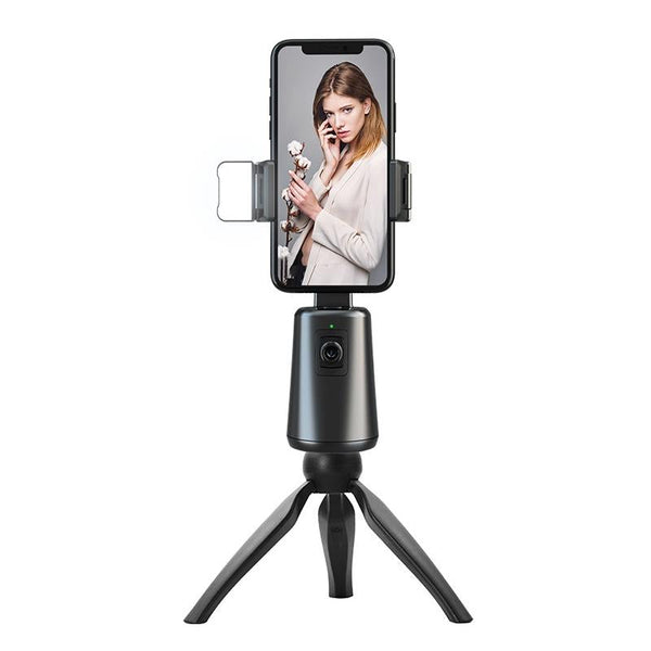 Auto Tracking Gimbal Stabilizer With Fill Light And Selfie Stick 360 Degree Rotation Stabilizers