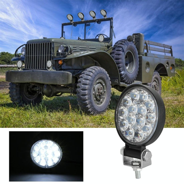 9.8W 6000K 3" Led Round Light Dc 10 30V Offroad Truck Car Work Fog Lamp Led Car Lights