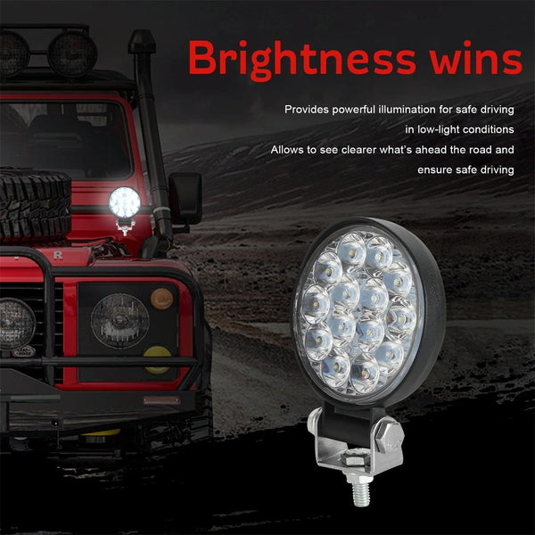 9.8W 6000K 3" Led Round Light Dc 10 30V Offroad Truck Car Work Fog Lamp Led Car Lights