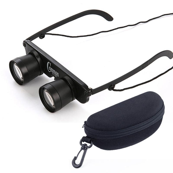 Focus Fishing 3X28 With Glass Type And Zippered Case Binoculars