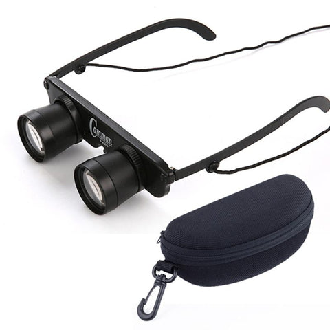 Focus Fishing 3X28 With Glass Type And Zippered Case Binoculars