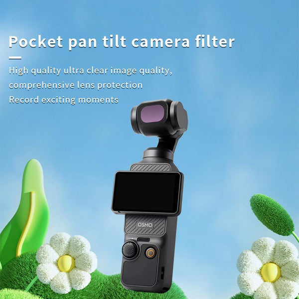 Zb Camera Lens Filter For Dji Pocket 3 Streak Drawing Gold Camera Drone Accessories
