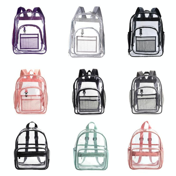 Waterproof Pvc Backpack For Students Compact And Durable Light Grey Backpacks
