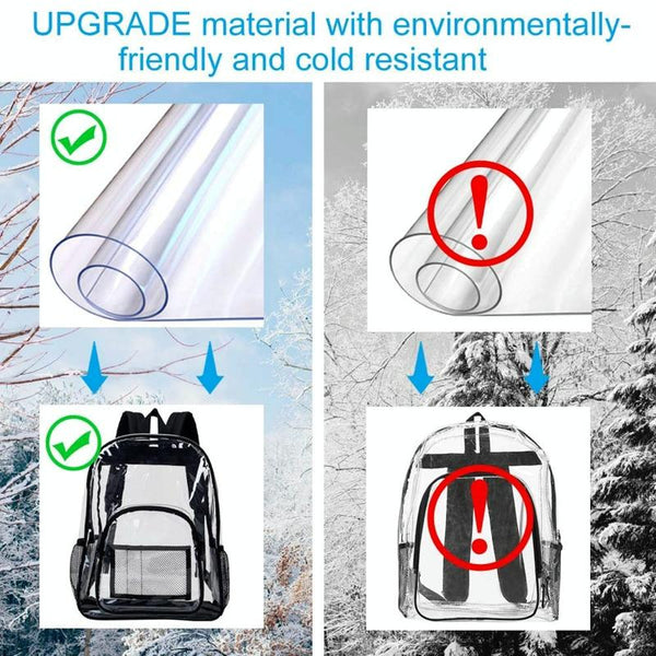Waterproof Pvc Backpack For Students Compact And Durable Light Grey Backpacks