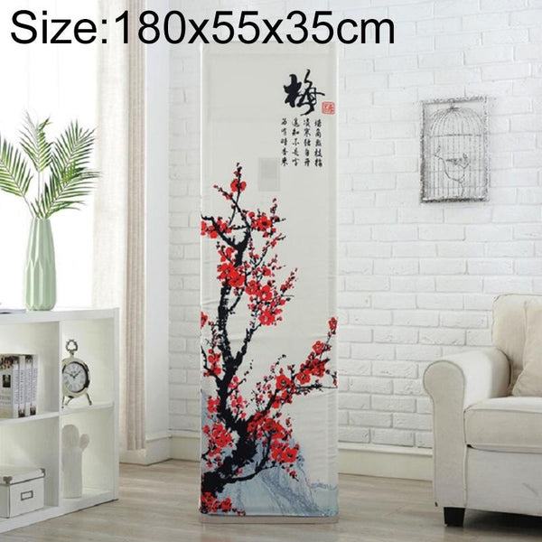 180X55x35cm All Inclusive Vertical Cabinet Air Conditioning Dust Cover Red Plum Fabric Portable Air Conditioners