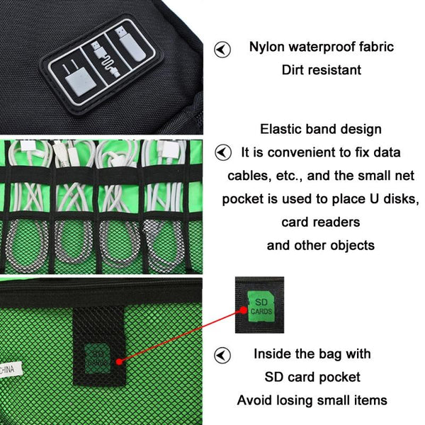 Multifunctional U Disk Storage Bag For Mobile Phone Accessories Pink Other Mobile Accessories