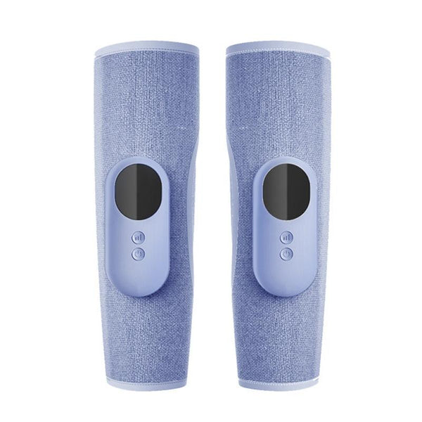 Wireless Leg Massager Blue Double Hot Compress + Air Pressure Vibration Massagers