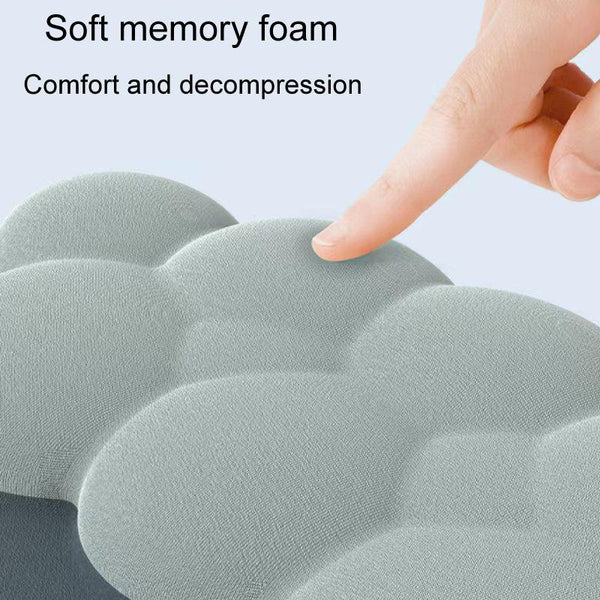 3 Piece Cloudy Gradient Memory Foam Wrist & Mouse Pad Set Blue+Gray Mouse Pads & Wrist Rests