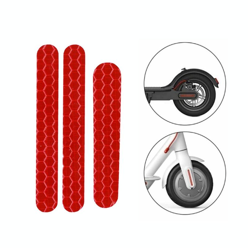 Scooter Mudguard Reflective Stickers For Ninebot Es2 Red Accessories Parts
