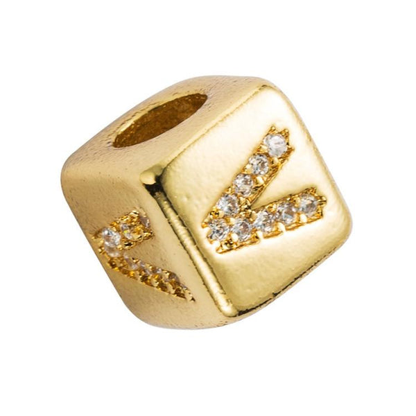 Brass Micro Inlaid Couple Red String Bracelet English Letter Beads Diy Jewelry Style V Bracelets