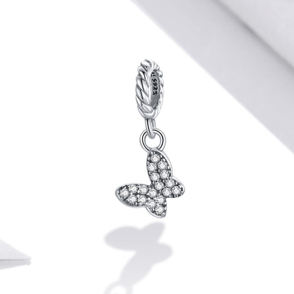 925 Sterling Silver Butterfly Pendant For Bracelet Or Necklace Charms & Pendants