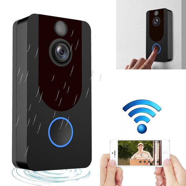 1080P Full Hd Wifi Security Doorbell With Intercom And Weather Resistance Smart Doorbells