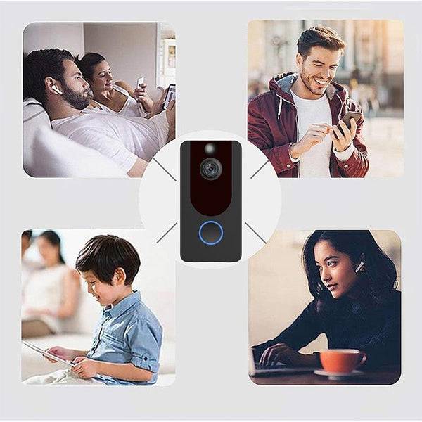 1080P Full Hd Wifi Security Doorbell With Intercom And Weather Resistance Smart Doorbells