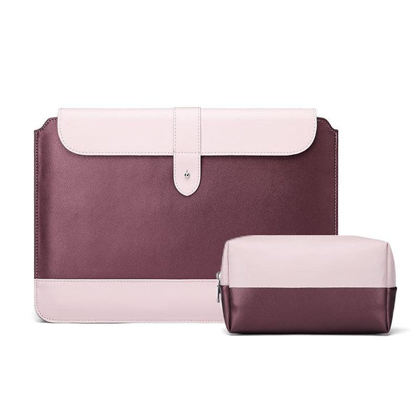 Parallel Microfiber Notebook Liner & Power Bag Horizontal Wine Red 11 12 Inch Laptop Cases & Bags
