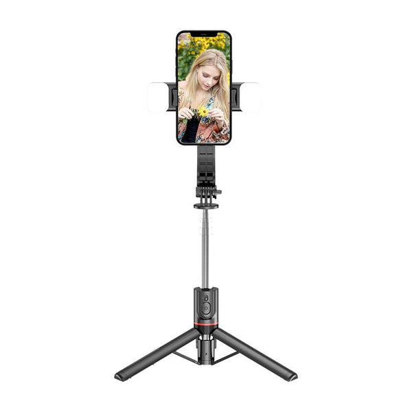 Bluetooth Remote Selfie Stick With Detachable Fill Light And Tripod For Audio Video Selfie Sticks