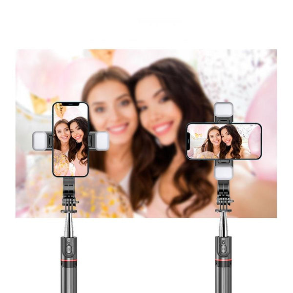 Bluetooth Remote Selfie Stick With Detachable Fill Light And Tripod For Audio Video Selfie Sticks